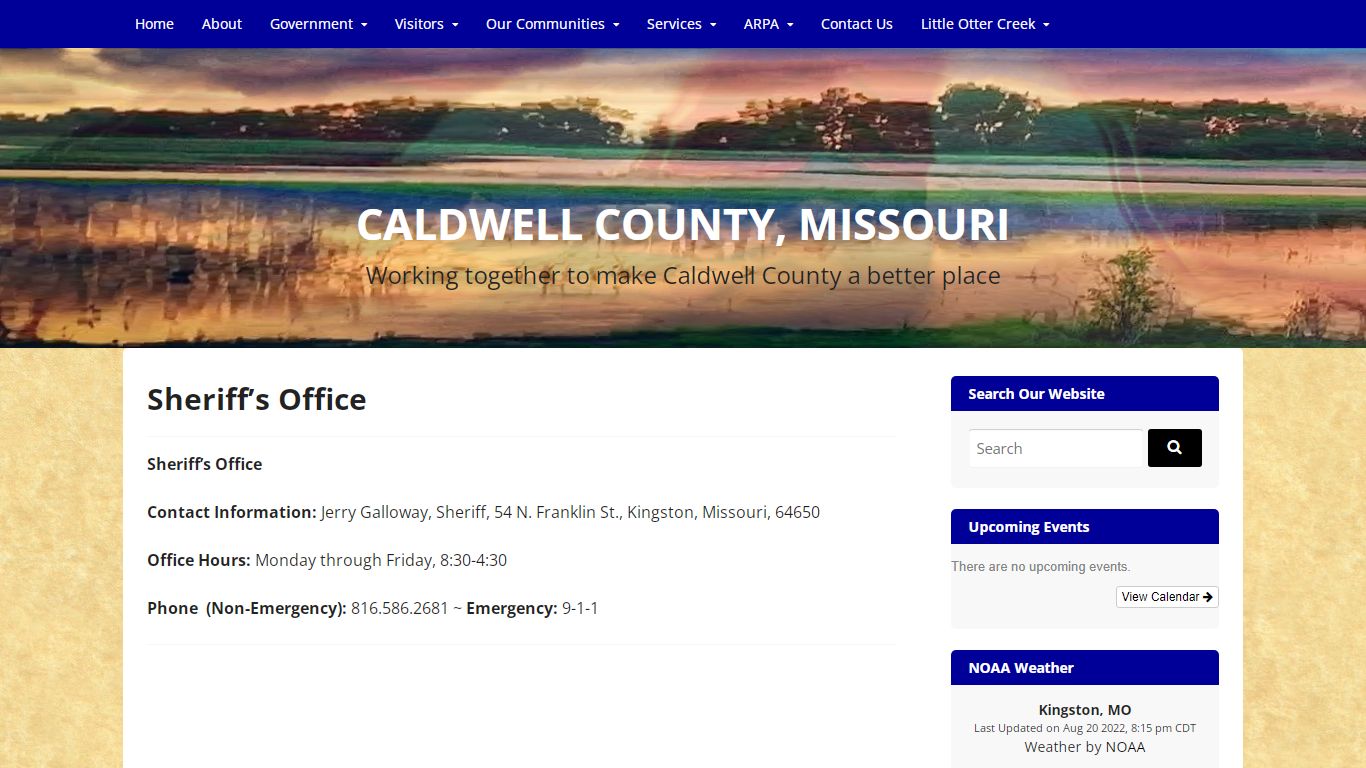 Sheriff's Office | CALDWELL COUNTY, MISSOURI